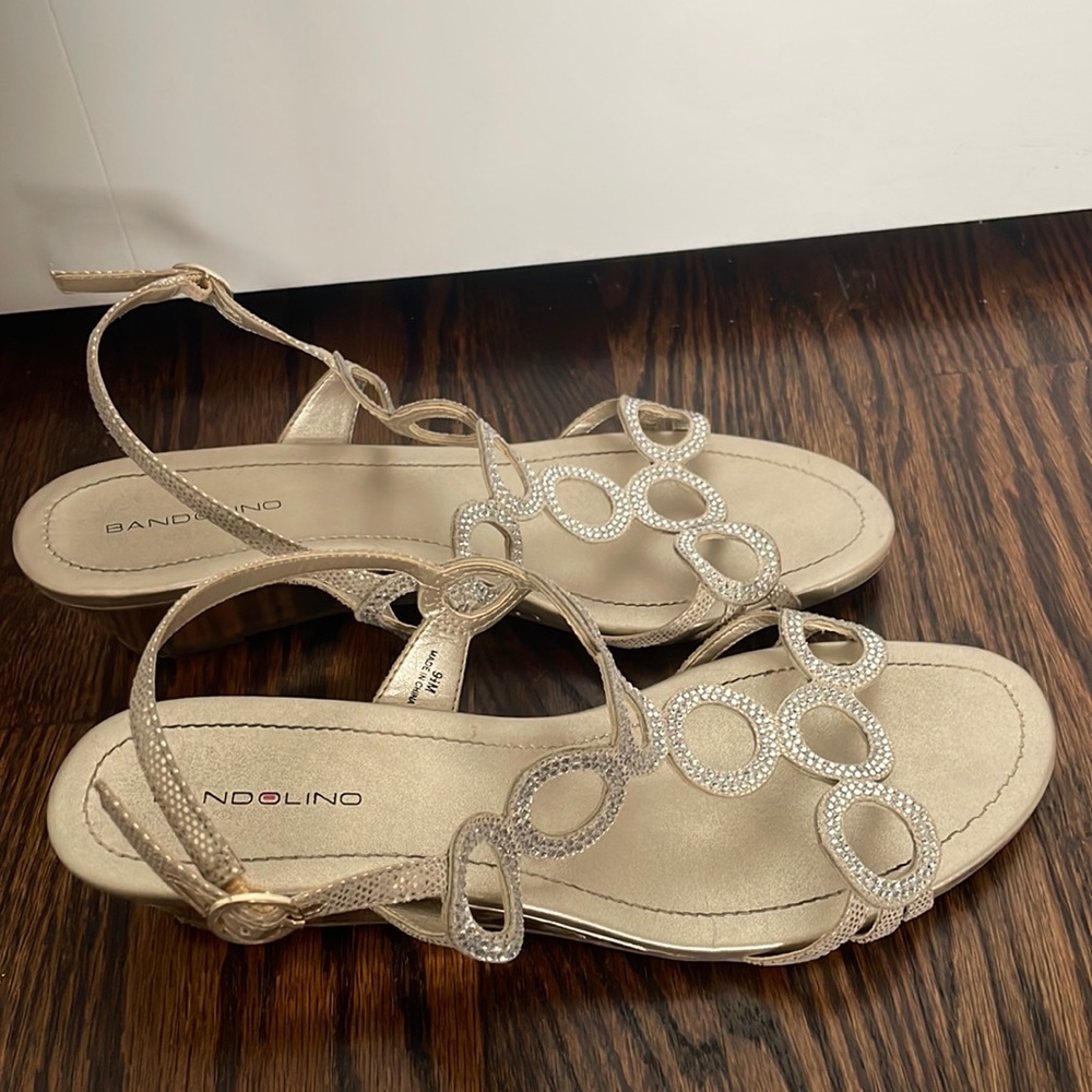 Silver BANDOLINO heels